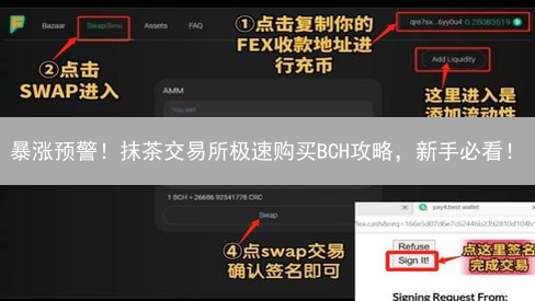暴涨预警！抹茶交易所极速购买BCH攻略，新手必看！