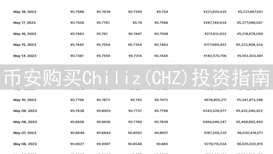 币安购买Chiliz(CHZ)投资指南：详细步骤与潜力分析