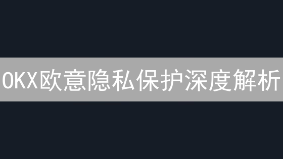 OKX欧意隐私保护深度解析：守护您的数字资产安全【2024最新】