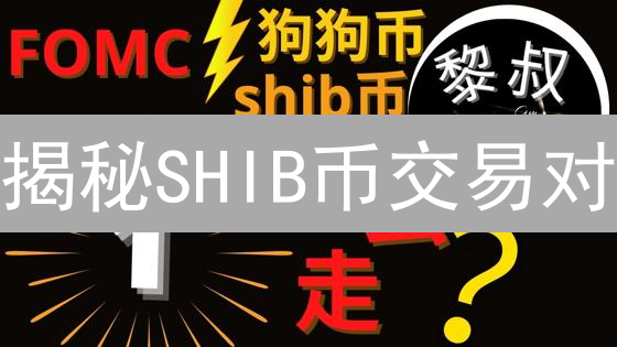 揭秘SHIB币交易对：如何抓住下一个暴富机会？流动性、风险全解析！